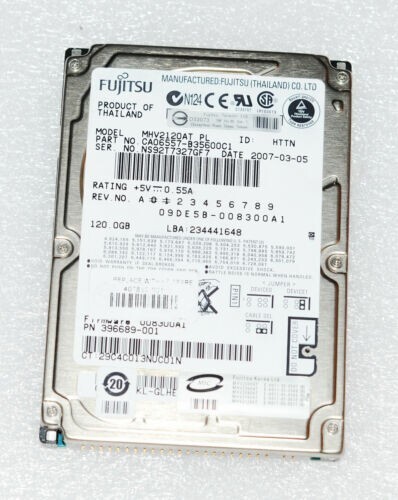 Fujitsu 120 GB IDE/PATA 2.5" MHV2120AH Internal Laptop Hard Drive - 第 1/5 張圖片