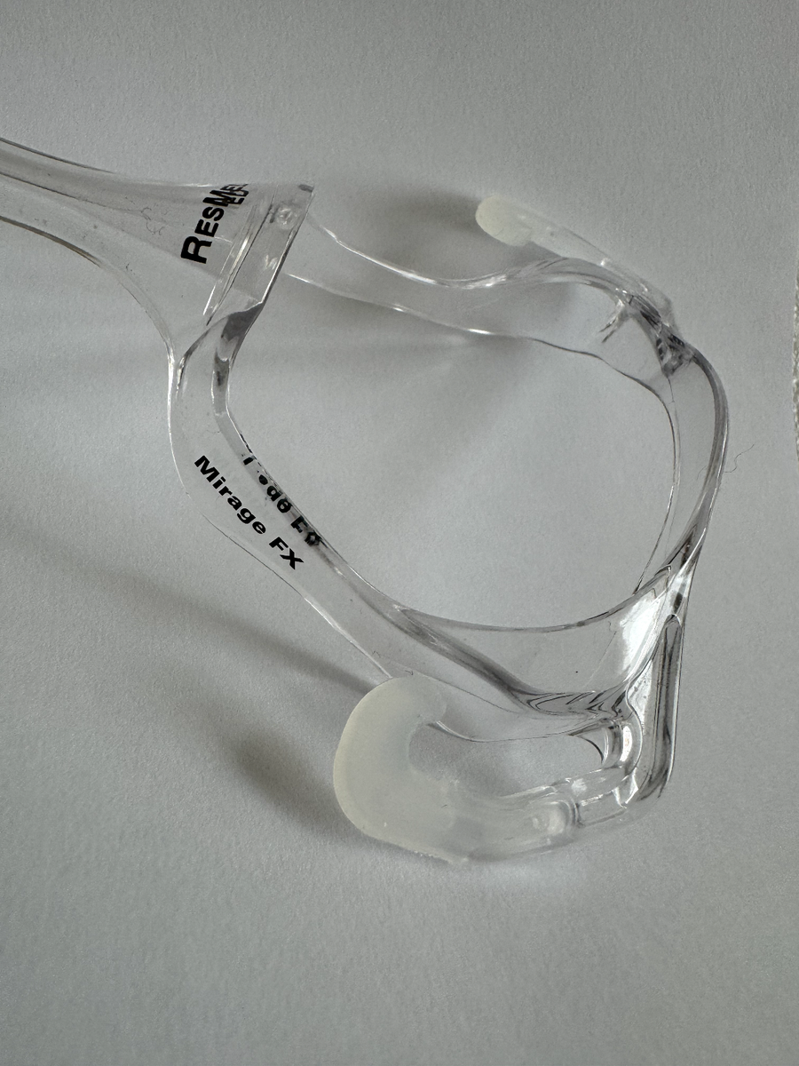 Cadre De Masque Nasal ResMed Mirage FX - Plastique Transparent - Occasion Comme Neuf (début De Jaunissement)
