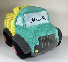 Squishable Soho NYC Dump Truck Yellow Plush Trash Teal April 2021 Stuff 10x13x10