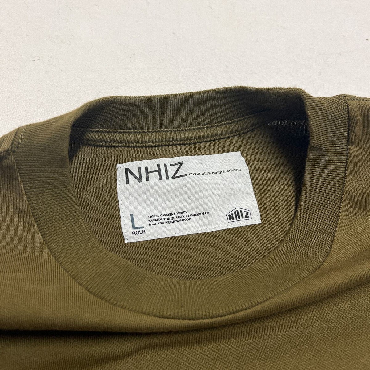 T NHIZ Izzue Plus Neighborhood Green-Tactical T-Shirt sz L