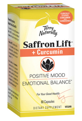 Terry Naturally Saffron Lift + Curcumin 60 Caps Mood Sleep Stress FRESH
