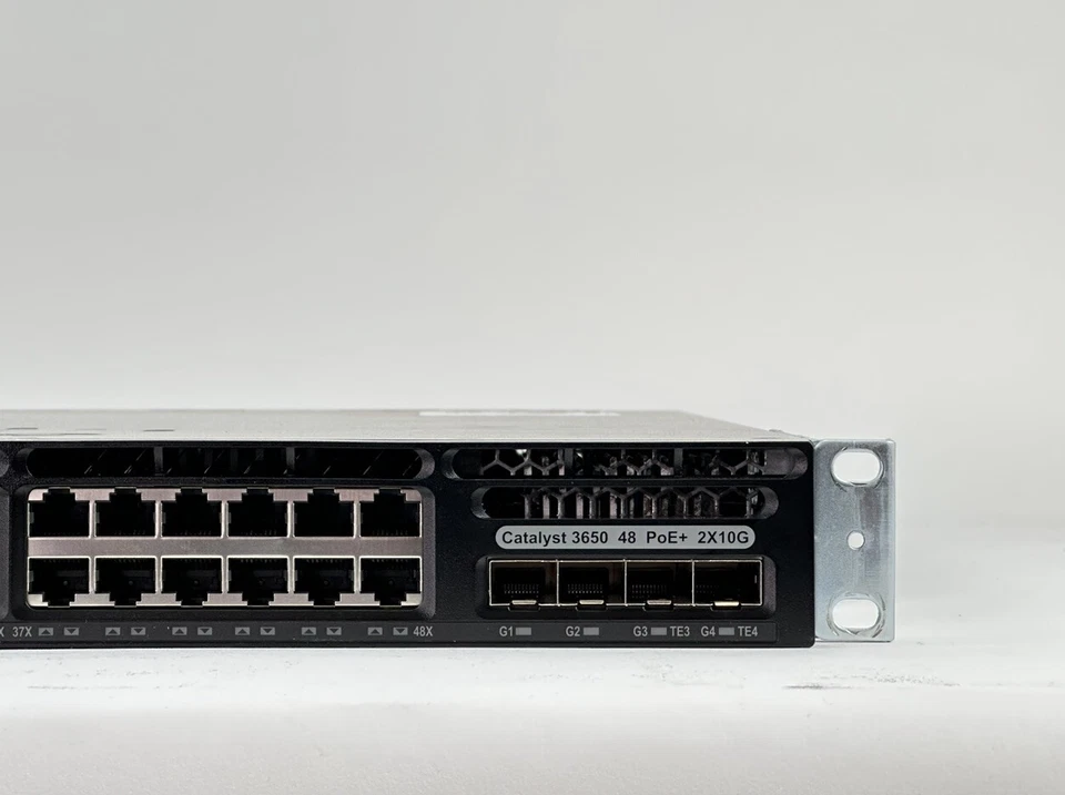 Cisco Catalyst WS-C3650-48FD-L Ethernet Switch PoE+ 48x 1GbE 2x 10GE SFP+ 2x PSU - Image 2 of 4