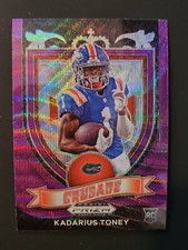 2021 Panini Prizm Crusade Purple #176 KADARIUS TONEY RC Rookie Card GIANTS 