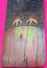 DRIFTWOOD Hand Painted Owl Door Hanger From Hatteras, North Carolina Circa 1980s — photo 9