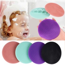 Silicone Body Scrubber Shower Exfoliating Gloves Scrub Sponge Bubble Bath Brush◇