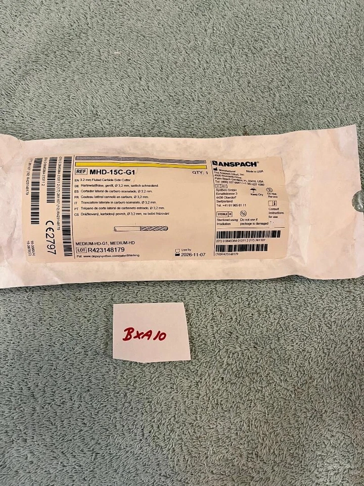 Anspach 3.2mm Fluted Carbide Side Cutter # MHD-15C-G1 (Exp 11-7-2026)