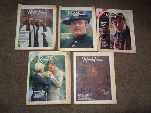 Radio Times Magazine - Lot of 5 issues 1982-84 (Stacey Keach/Roger Cook)