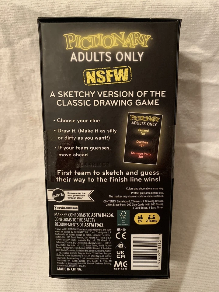 Pictionary Adults Only: Fun Drawing Game for Adult Game Night - Image 2 of 4