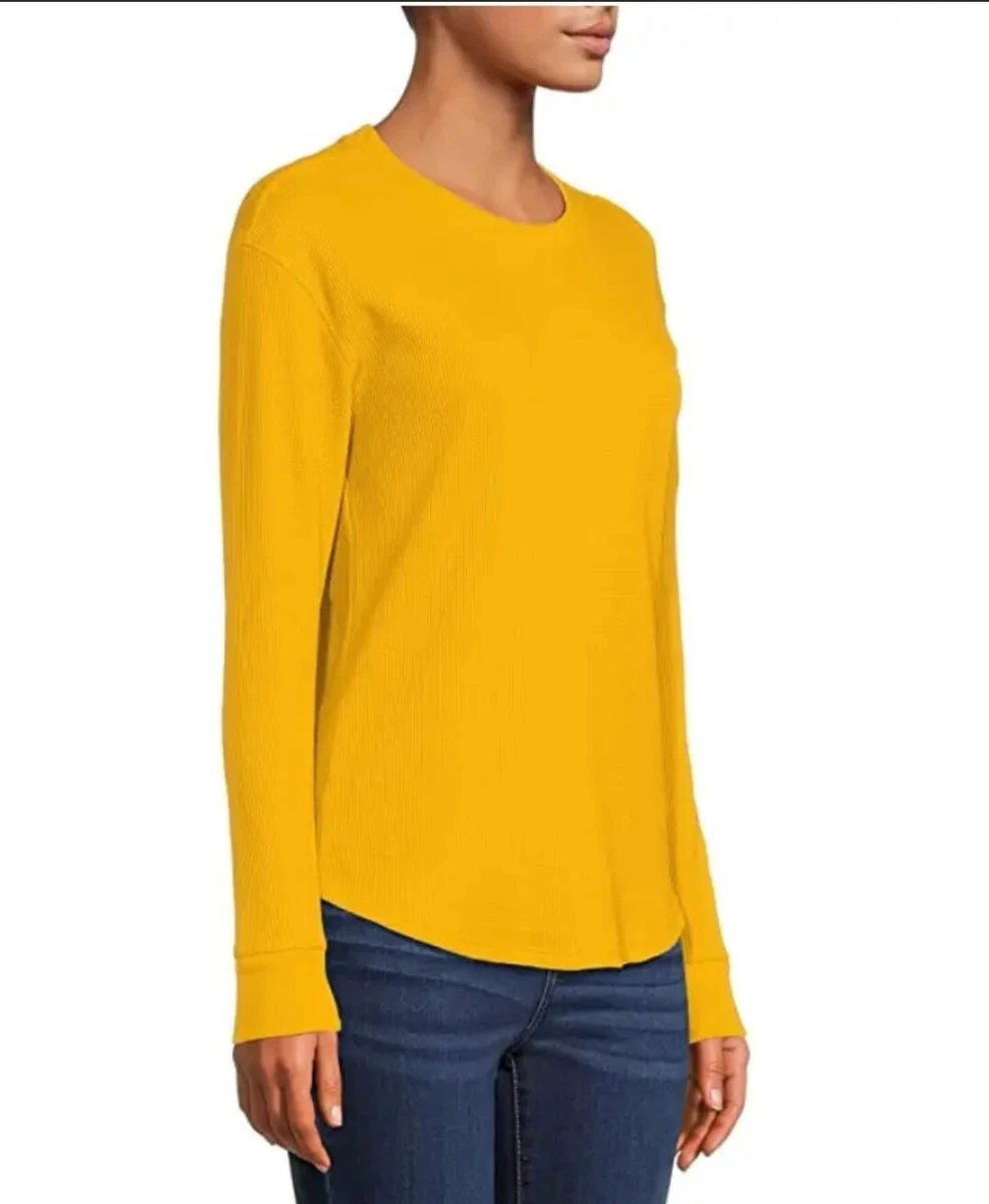 Time and Tru Women s Long Sleeve Thermal Top T Shirt NEW size