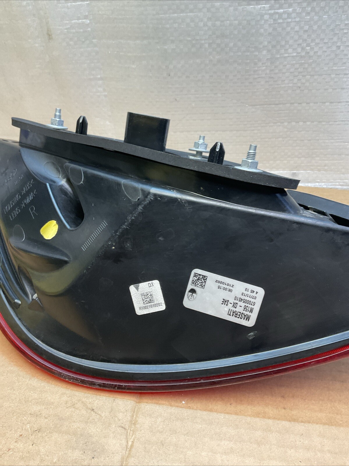 MASERATI QUATTROPORTE REAR RIGHT SIDE OUTER TAILLIGHT LIGHT LAMP OEM 2014-2020