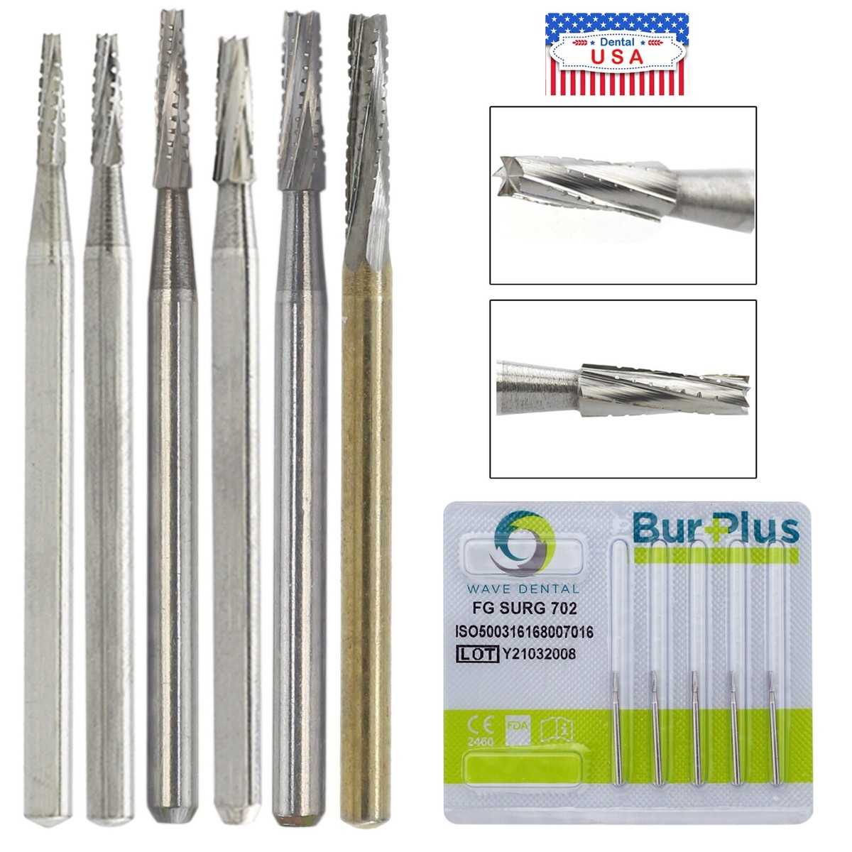 Wave Dental Surgical Bur Long 701 701L 702 702L 700 703 Carbide