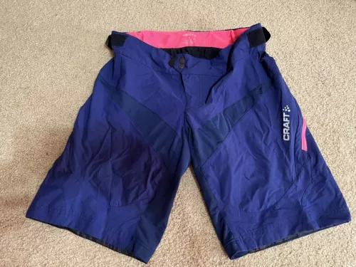 CRAFT X-Over MTB Trail Bike + Cycling Bib L1 Ventilation Shorts women's Sz M