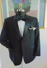 STAFFORD 41 R TUXEDO FORMAL JACKET-ONE BUTTN- 31 L-31 1/2 SLEEVE STYLISH COMFORT