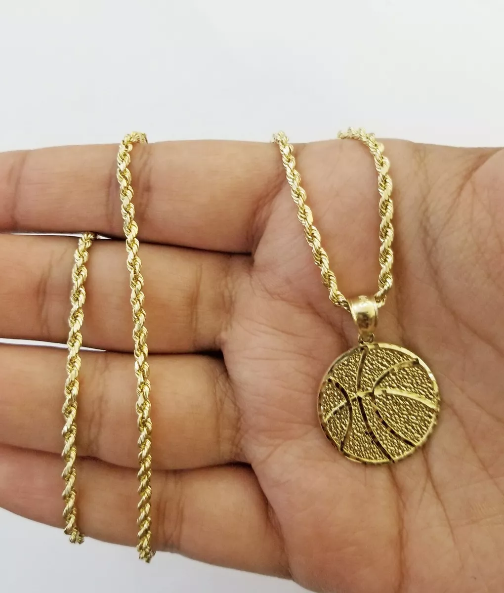 Real basketball chain necklace sale