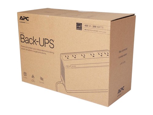 APC BE425M Battery Back-UPS 6 Outlets, 425VA, 120V - Tower - 8 Hour Recharge - - 第 5/5 張圖片