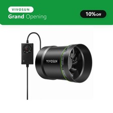 VIVOSUN 6" 345CFM Inline Booster Duct Fan HVAC Ventilation w/ Speed Controller