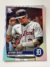 2023 Topps Big League Javier Baez Uncommon Rainbow Foil #235 Detroit Tigers