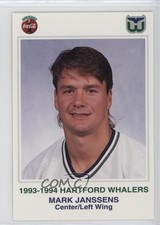 1993-94 Hartford Whalers Team Issue Mark Janssens #22 0q3