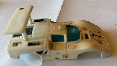 Aurora Thunderjet Tjet CHAPARRAL 2F White HO Slot Car #1410 Body Only Decals