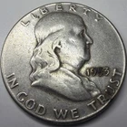 1953 Franklin Silver Half Dollar R42