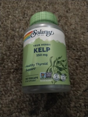 Solaray Kelp 550 mg 100 Capsules True Herbs 550mg 100 VegCaps Seaweed