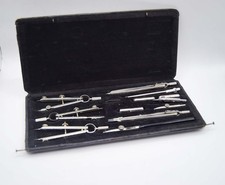 Antique Anker Drawing Instrument COMPLETE Set - Precision Compass Technical