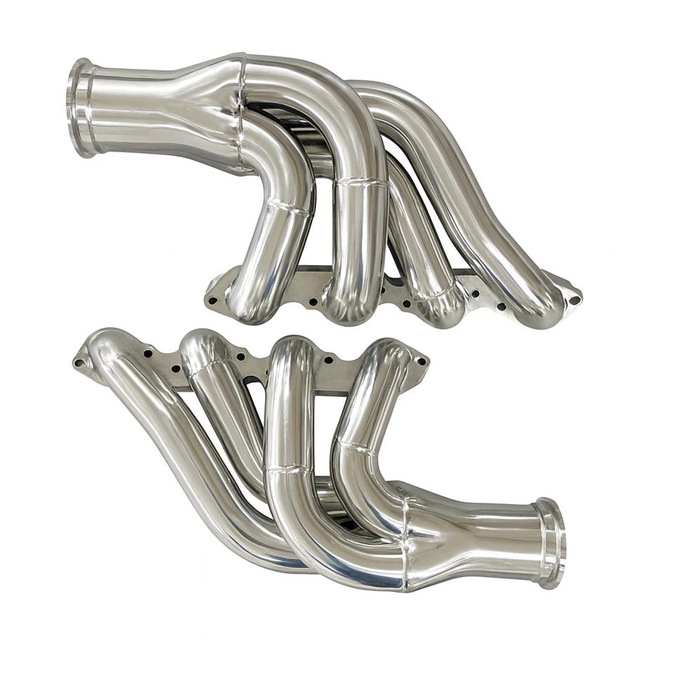 Cabezales Big Block PARA Chevy BBC V-BAND Twin Turbo Acero Inoxidable 427 454 396 502 572 Foto 2 de 3