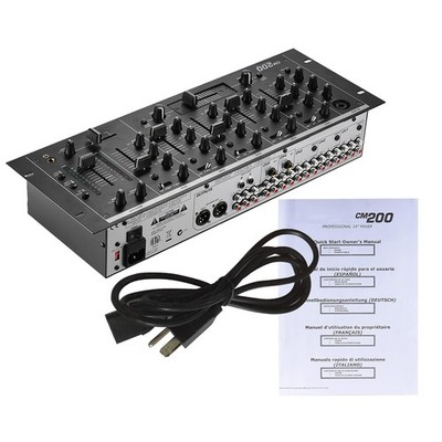 Professional 5-Channel Mixer Console With DJ MIC Control For DJs