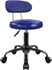 Rolling Stool with Wheels Swivel Stool with Back Height Adjustable Chair Ideal f