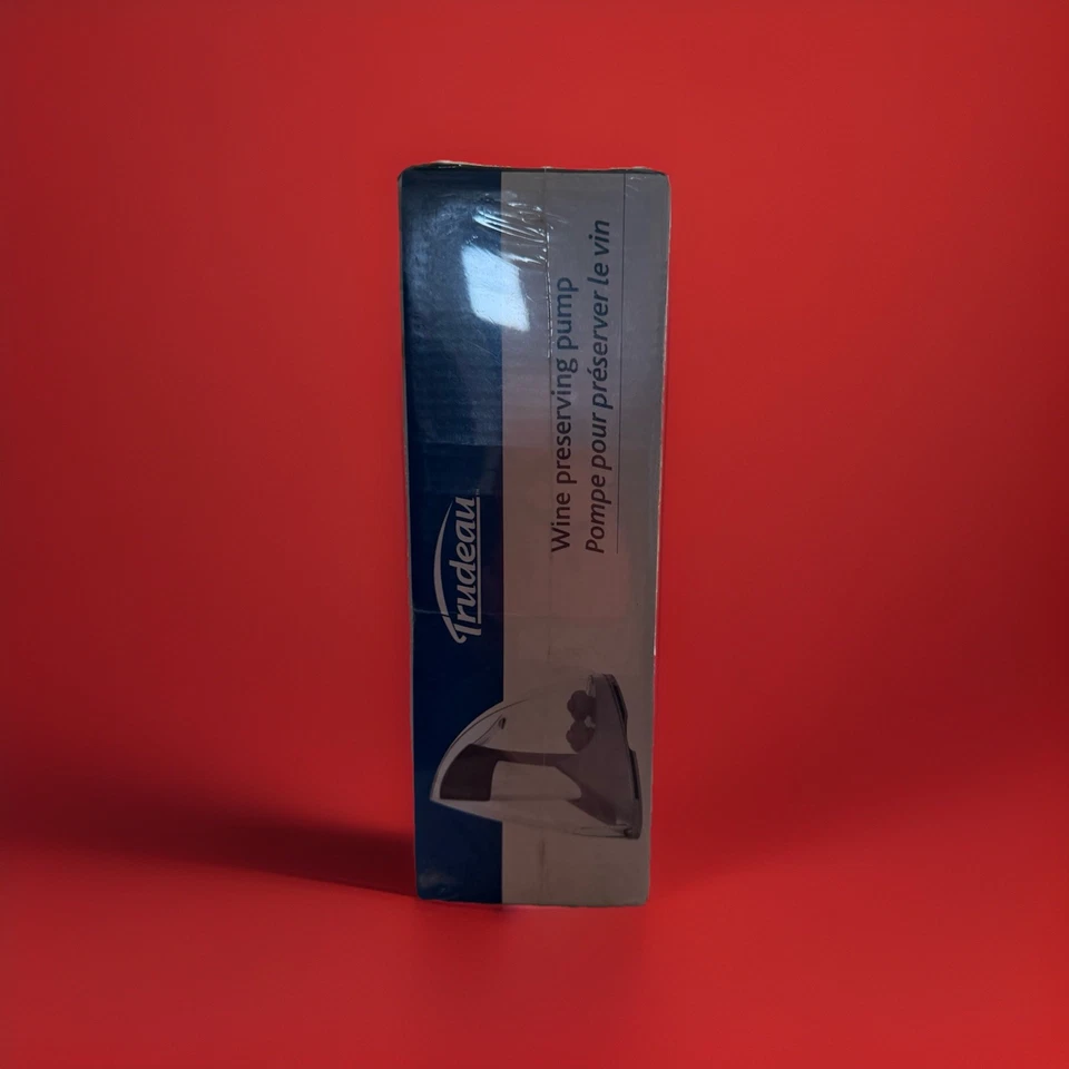 Bomba Conservadora de Vino Trudeau con 2 Tapones y Soporte - NUEVA SELLADA Foto 4 de 4