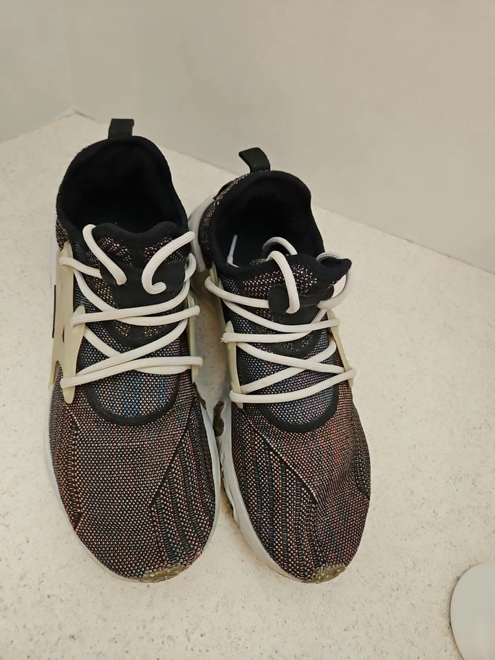 Nike React Presto Flyknit Multi Black Shoes Mens Sz 10 Sneakers 2020 CN1709-001 - Image 3 of 4