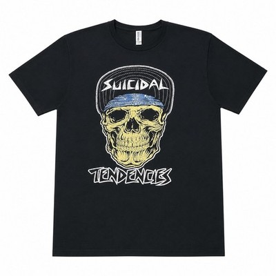 Suicidal Tendencies Skull Graphic T-Shirt Black Gildan Softstyle Mens XL