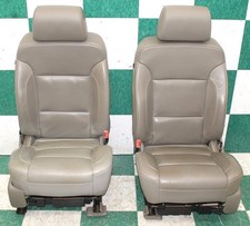 Wear 20 Yukon Dune Tan Leather Heat Cool Mem Power Front Bucket Seats Pair 2x