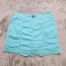 Dash Skort Women M Blue Mini A-Line Stretch Cotton Sporty Outdoors Hiking Summer