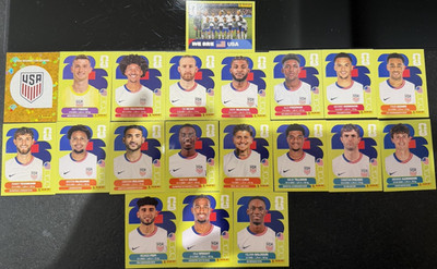 Panini FIFA World Cup 2026 United Edition Sticker Set USA 1-20 Rare