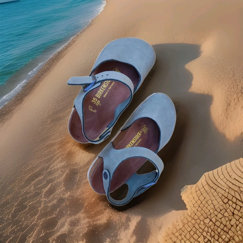 Birkenstock Clogs Damen Sommerschuhe Nubukleder Gr.35 Mint Matt Grün Topzustand - Bild 2 von 4