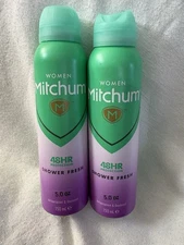 NEW Mitchum Shower Fresh Antiperspirant & Deodorant Body Spray 5 oz Each 2 Pack