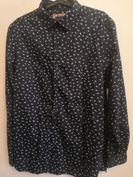 Men White Stuff Shirt Multicolor Cotton S