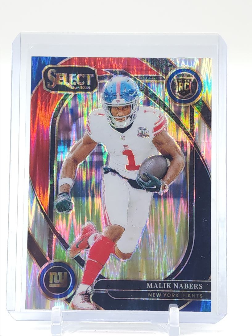 MALIK NABERS 2024 SELECT CLUB LEVEL ROOKIE BLACK RED SHOCK RC Q0856