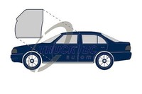 Trucktec Automotive TüRdichtung Vorne Links FüR MERCEDES-BENZ