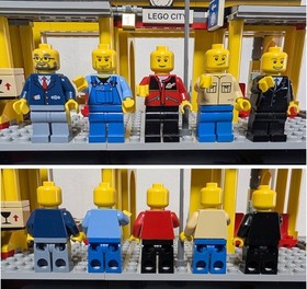 LEGO 7997 Yellow Train Station Minifigs City