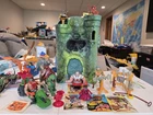 Vintage MOTU Castle Grayskull Figures & Accessories Lot All Original He-Man