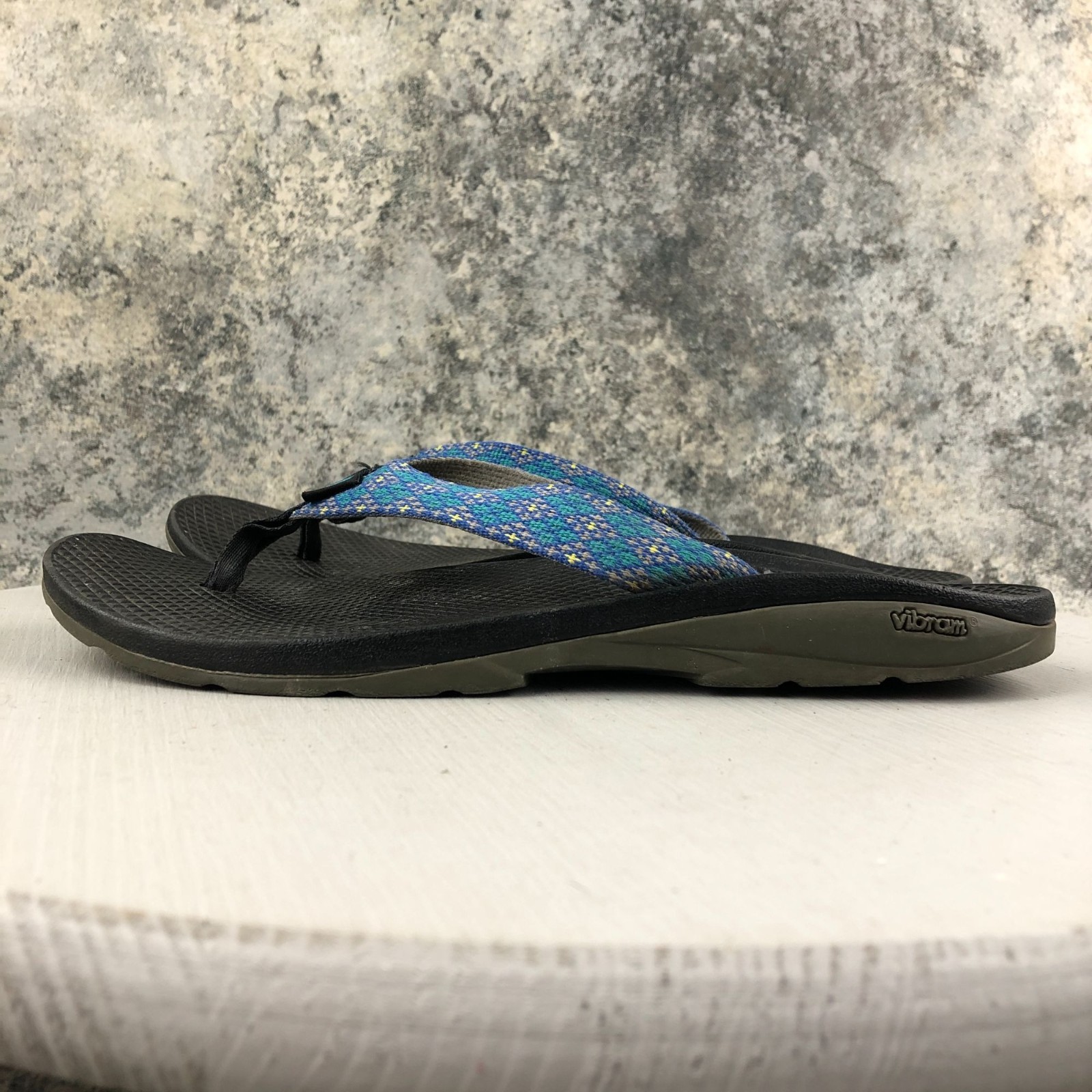 APL Infradito infradito Chaco donna taglia 10 Vibe blu giallo slip on Vibram outdoor