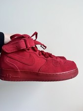 Nike Air Force 1 Mid Men s Red Mid-Top Strap ...