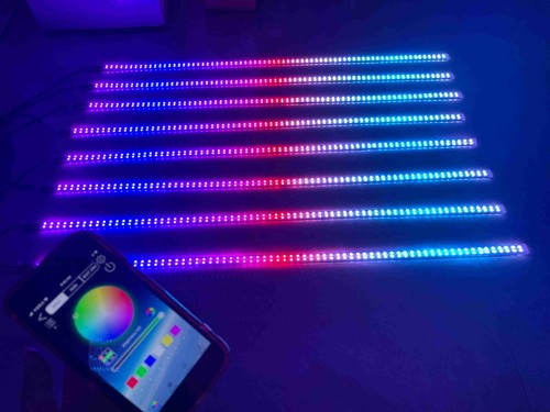 8PCS 3FT Dream Chasing Double Row LEDS Strips Lights For Polaris Slingshot IP68 - Picture 14 of 18