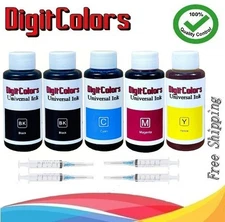 500ml Premium bulk refill Ink for Canon HP Lexmark Brother Dell Printer 4 colors