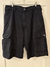 Levi's Strauss Cargo Shorts Men  s W36 Black Bermuda Shorts Six Pockets