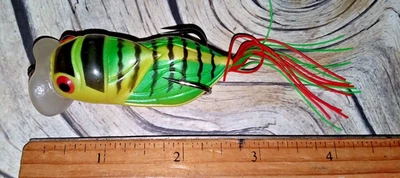 WEIHAL OUTDOOR PRODUCTS INC. LTD New Listing#F 1 PC GRA Color! 12.6g 65mm Cicada Popper Soft Topwater Silicone Lure!!