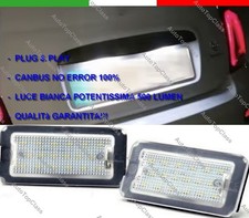 2 Luci Targa Led 18 Chip Canbus per Fiat 500 Abarth 595 695 312 500C 595C 695C