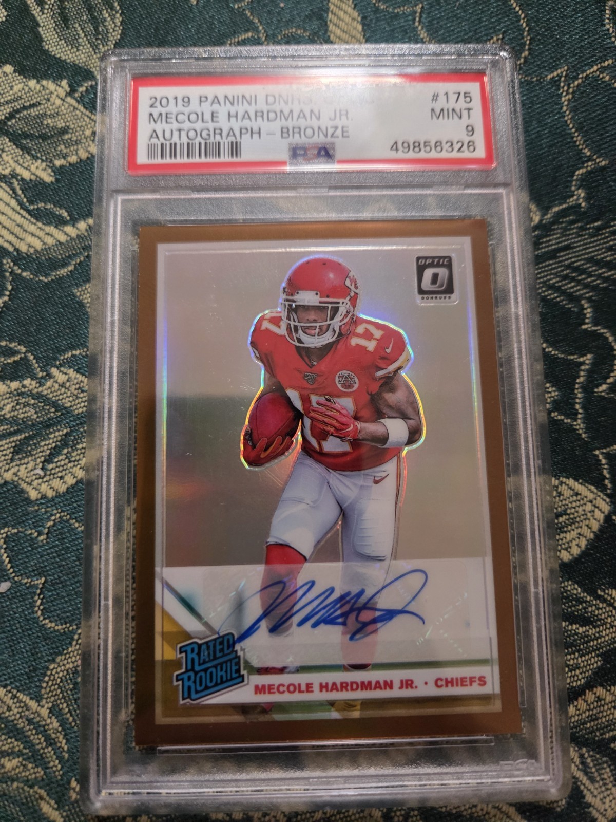 Mecole Hardman Panini Donruss Optic #175 Bronze